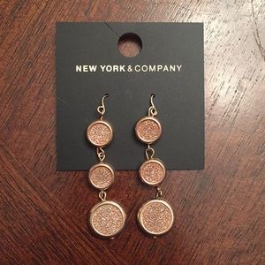 New York & Company Rose Gold Earrings